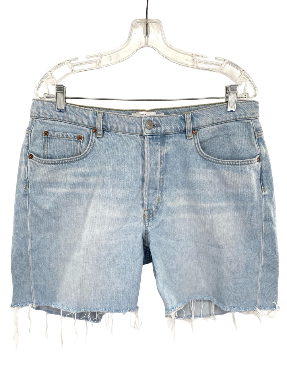 & Other Stories Cutoff Jean Shorts Button Fly Size 12